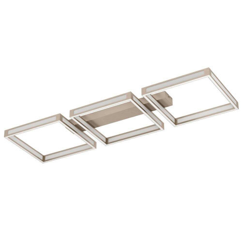 люстры 99786 потолочный светильник altaflor, led 36w, 3600lm, l990, b295, h70, сталь, матовый никельй/пласт, доставка по Казахстану 