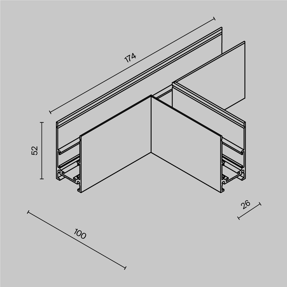 Дополнительная картинка Аксессуар для трекового светильника Technical TRA034CT-41B