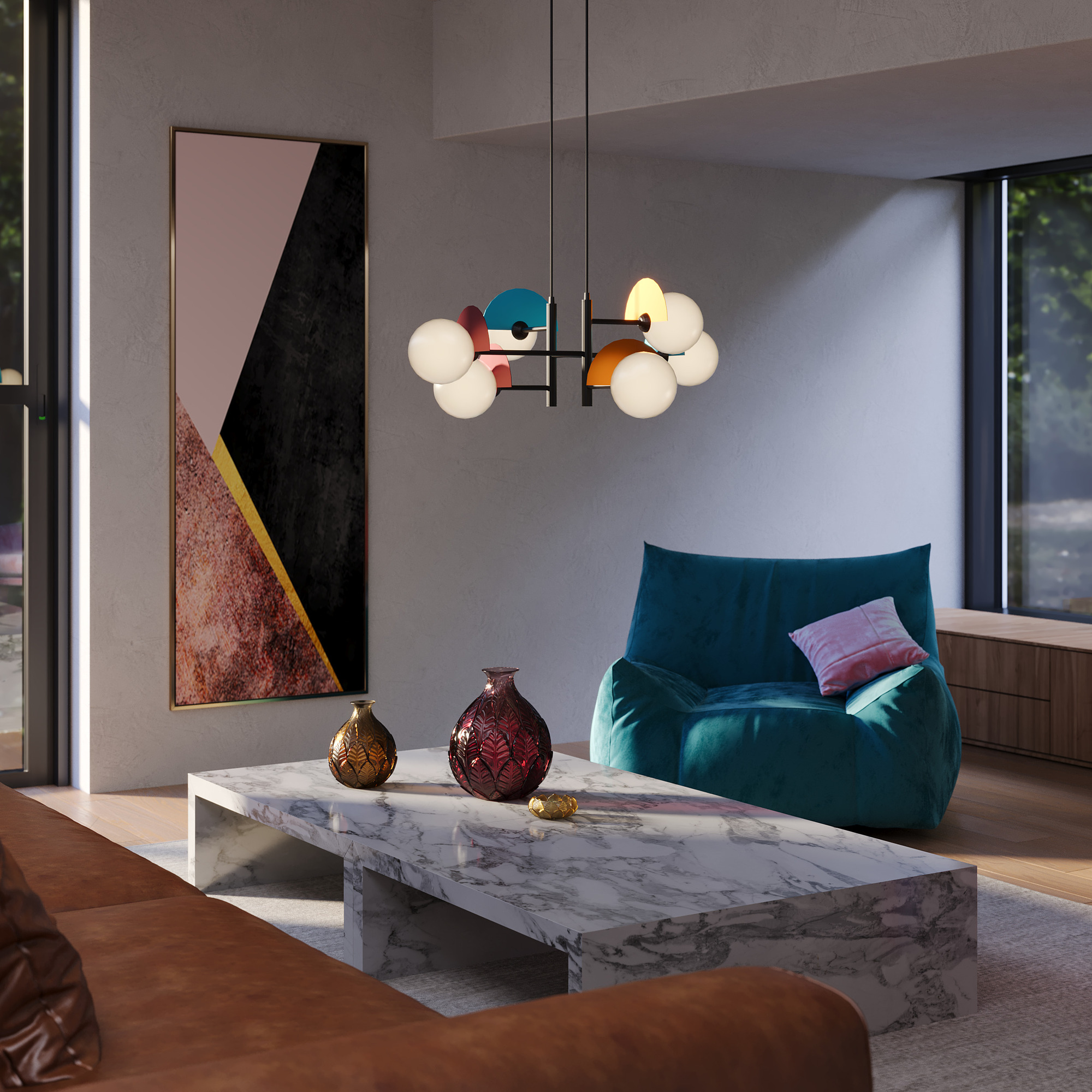 Дополнительная картинка Подвесной светильник Freya FR5391PL-06CFL