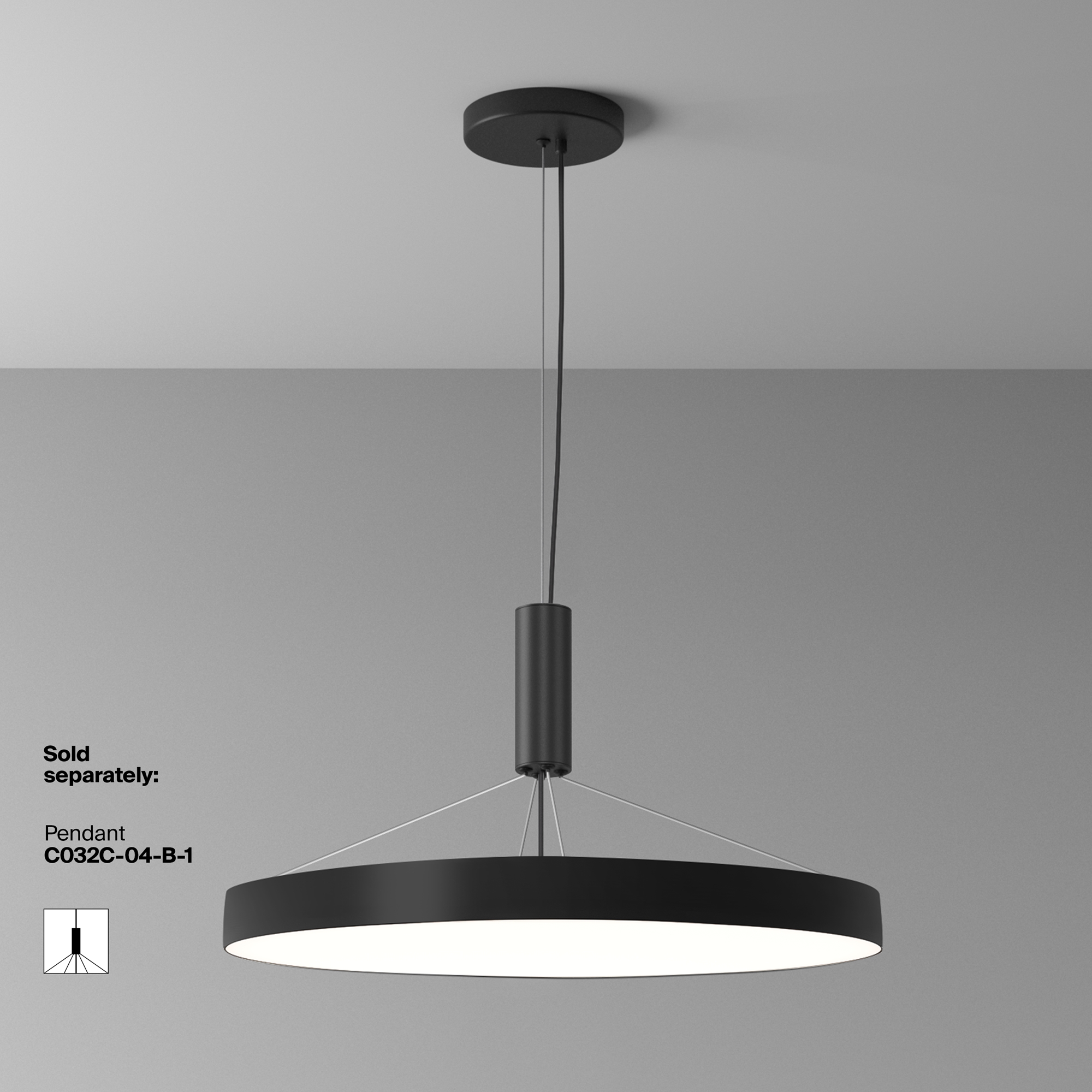 Дополнительная картинка Потолочный светильник Technical C032CL-90W4K-RD-B