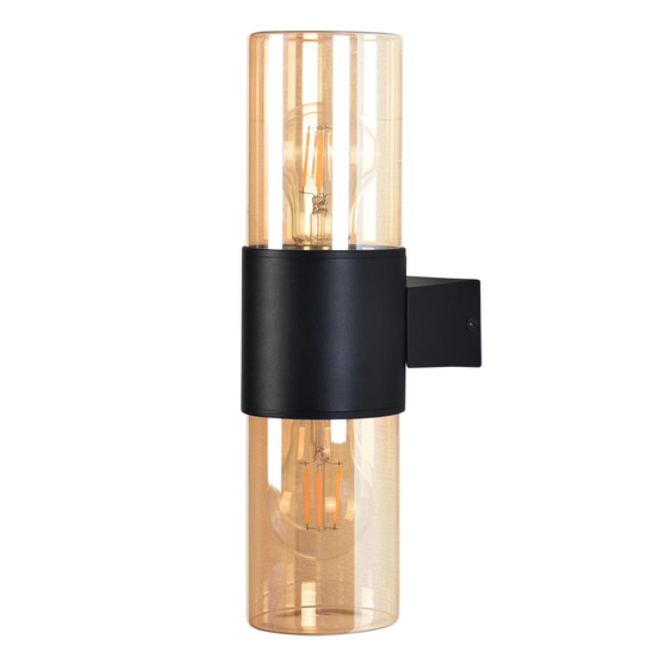 Картинка Настенный уличный светильник Arte Lamp SEGINUS A6515AL-2BK