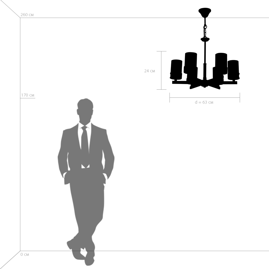 Картинка Подвесная люстра Lightstar Cero 731067