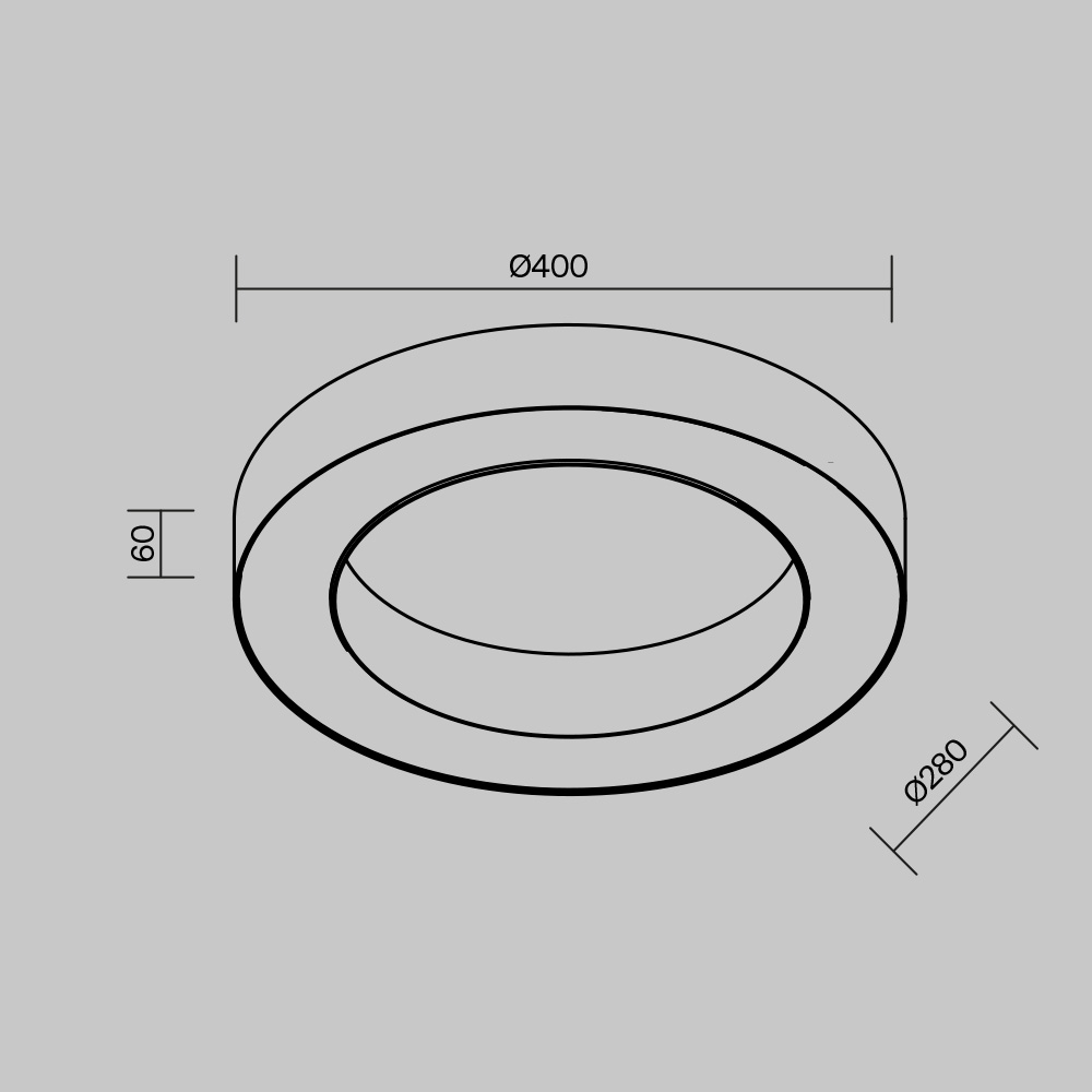 Картинка Потолочный светильник Technical C093CL-36W4K-W