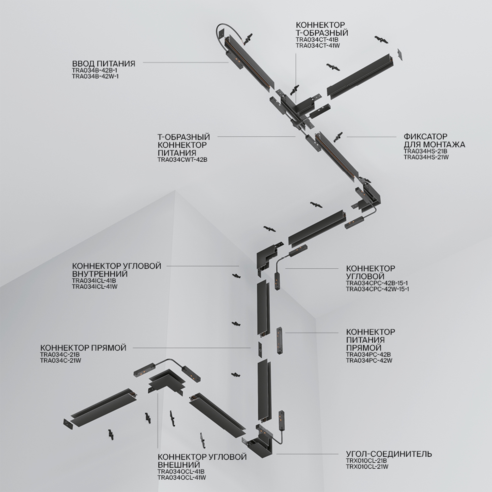 Дополнительная картинка Шинопровод Technical TRX034-413B