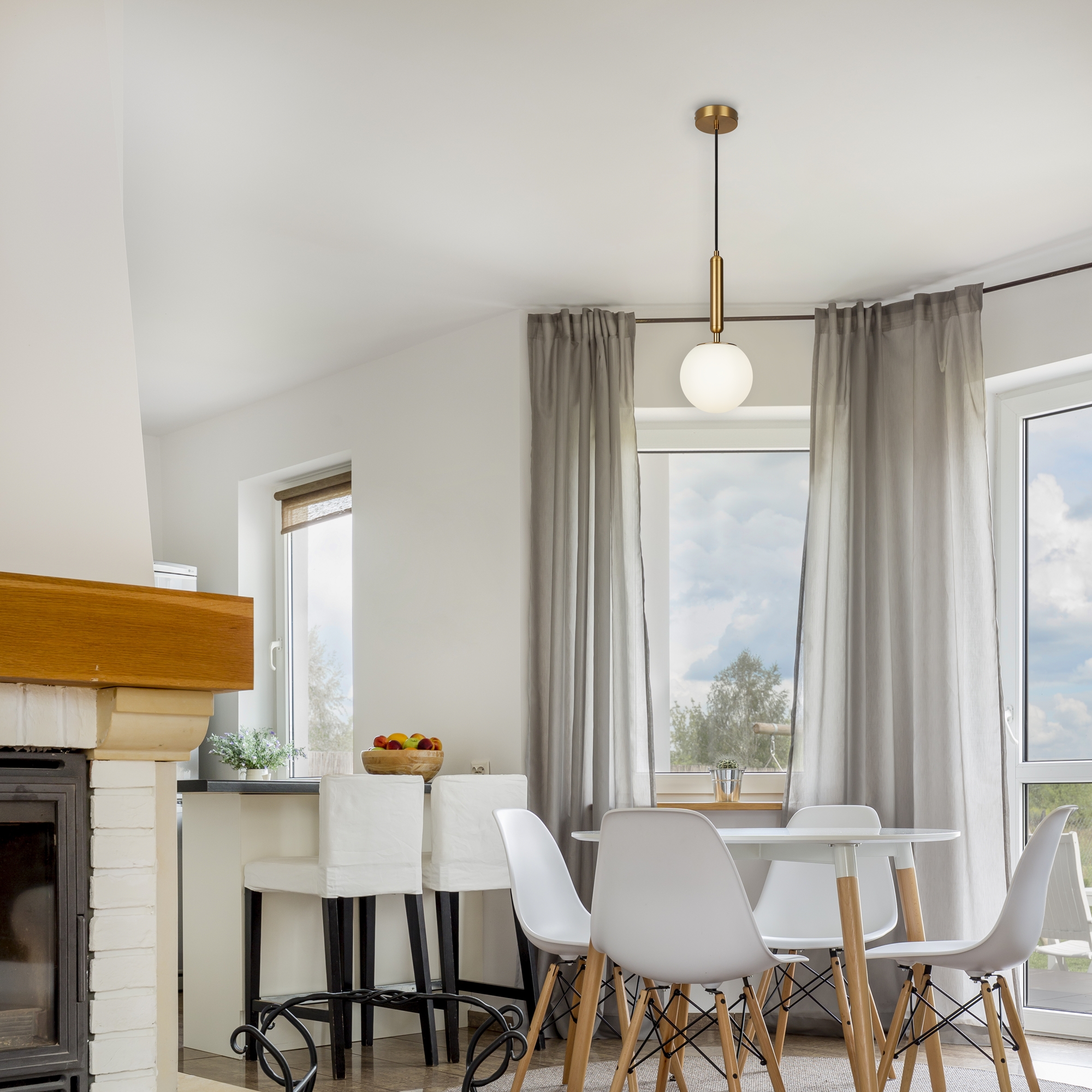 Дополнительная картинка Подвесной светильник Freya Zelda FR5124PL-01BS