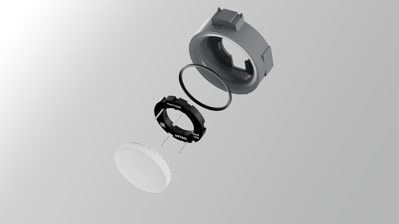 Дополнительная картинка Встраиваемый светильник Technical DL019-GX53-B