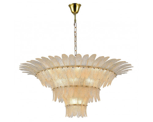 newport   люстра, gold clear glass with light yellow sand d105.5*h50 cm e14 21*60w, доставка по Казахстану 