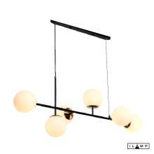 люстры подвесной светильник ilamp golden 9136p/6 black&white, доставка по Казахстану 