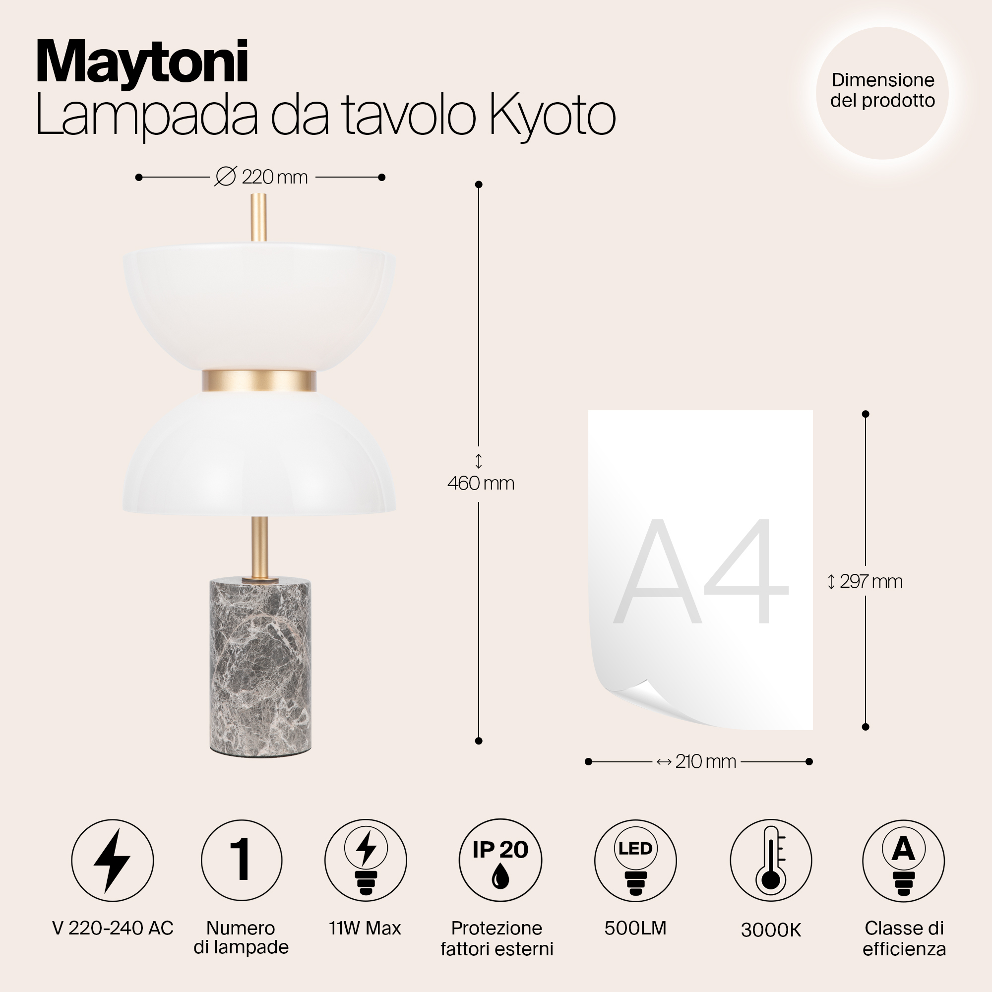 Картинка Настольный светильник Maytoni MOD178TL-L11GR3K