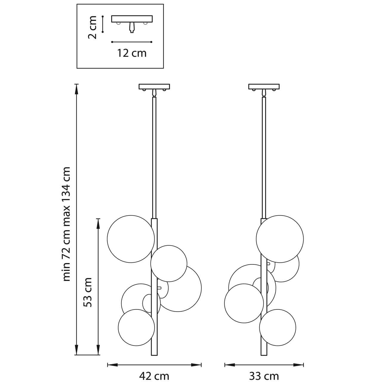 Дополнительная картинка Подвесная люстра Lightstar Croco 815053