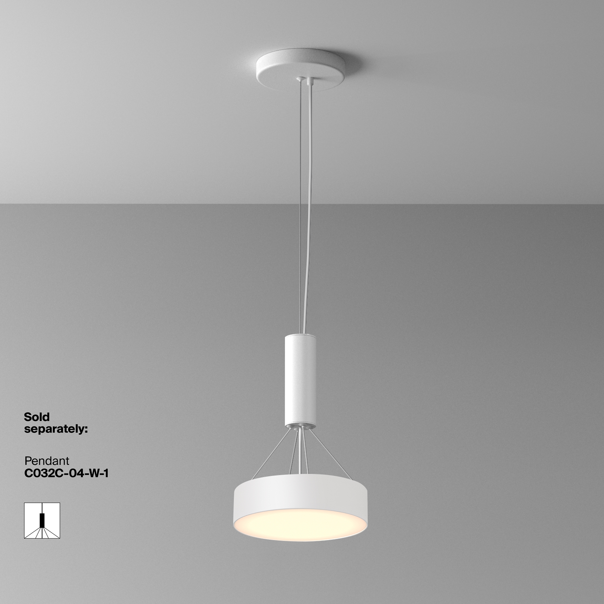Дополнительная картинка Потолочный светильник Technical C032CL-24W3K-RD-W