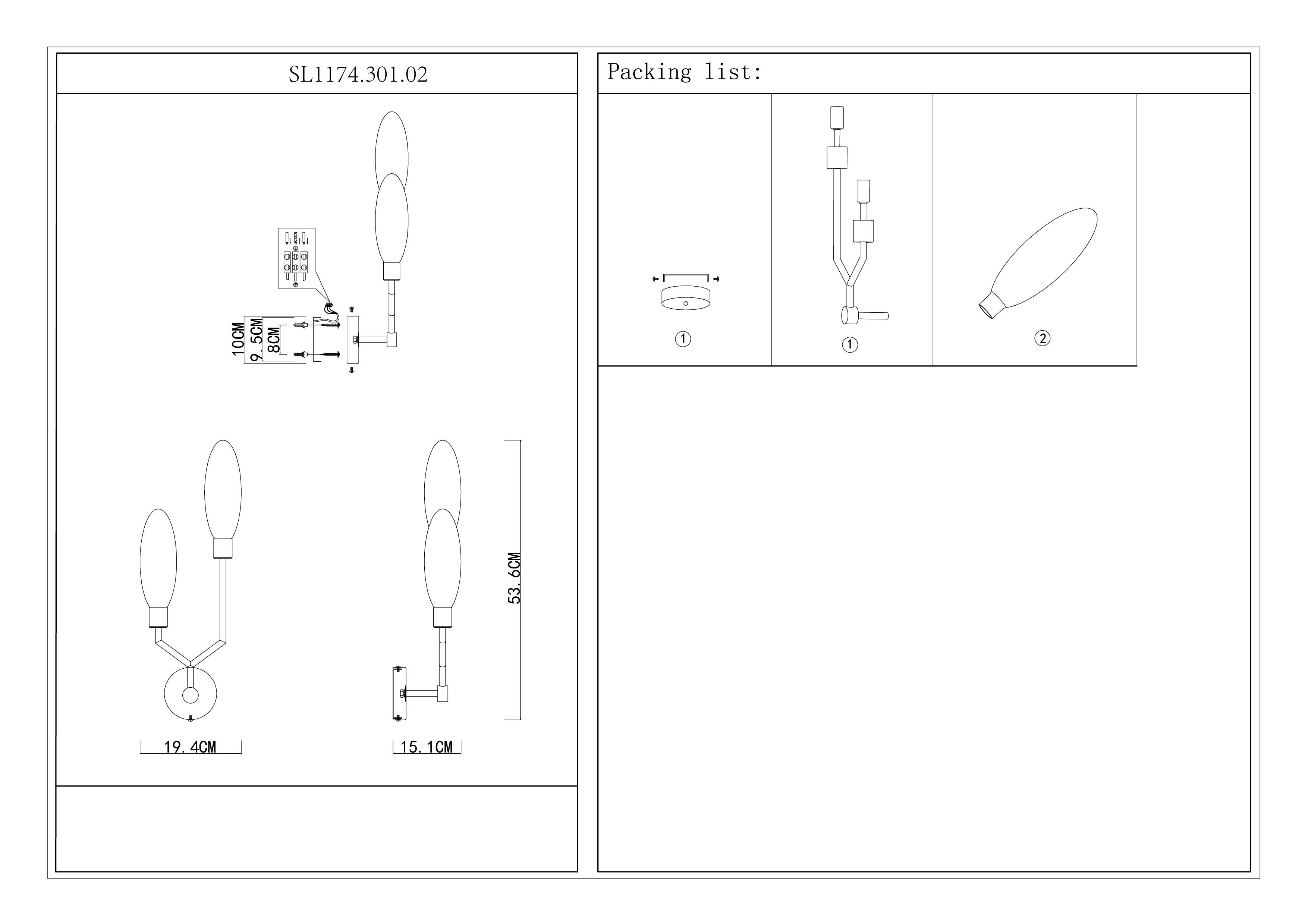 Дополнительная картинка Бра ST Luce Desima SL1174.301.02