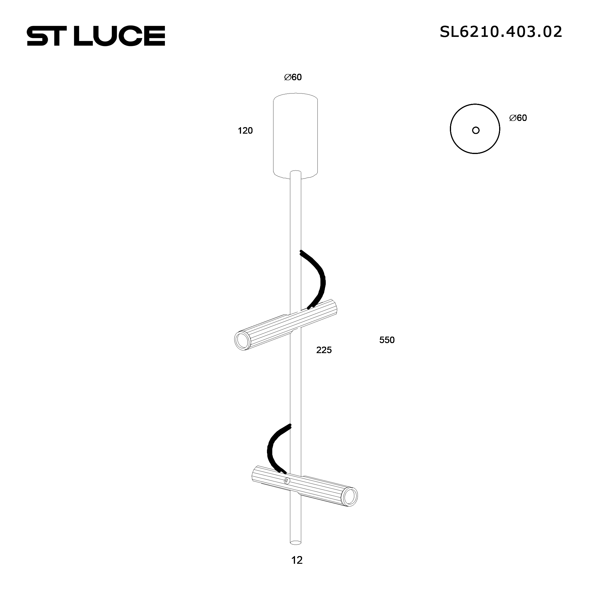 Картинка SL6210.403.02 Светильник подвесной ST-Luce 