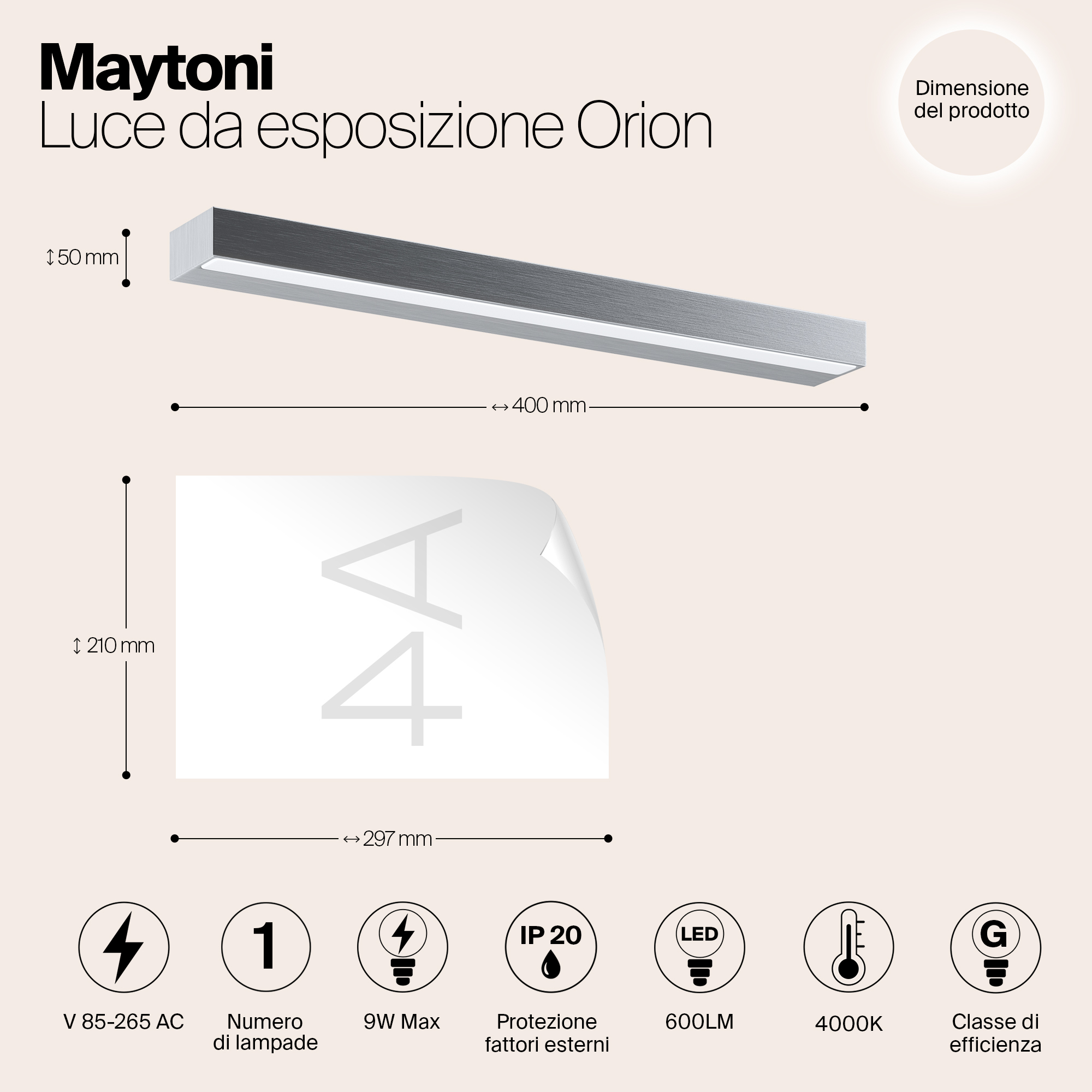 Картинка Подсветка для зеркал Maytoni MIR011WL-L9S4K