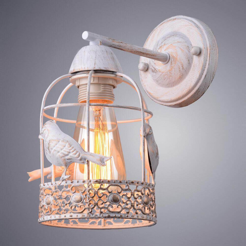 Дополнительная картинка Настенный светильник Arte Lamp Cincia A5090AP-1WG