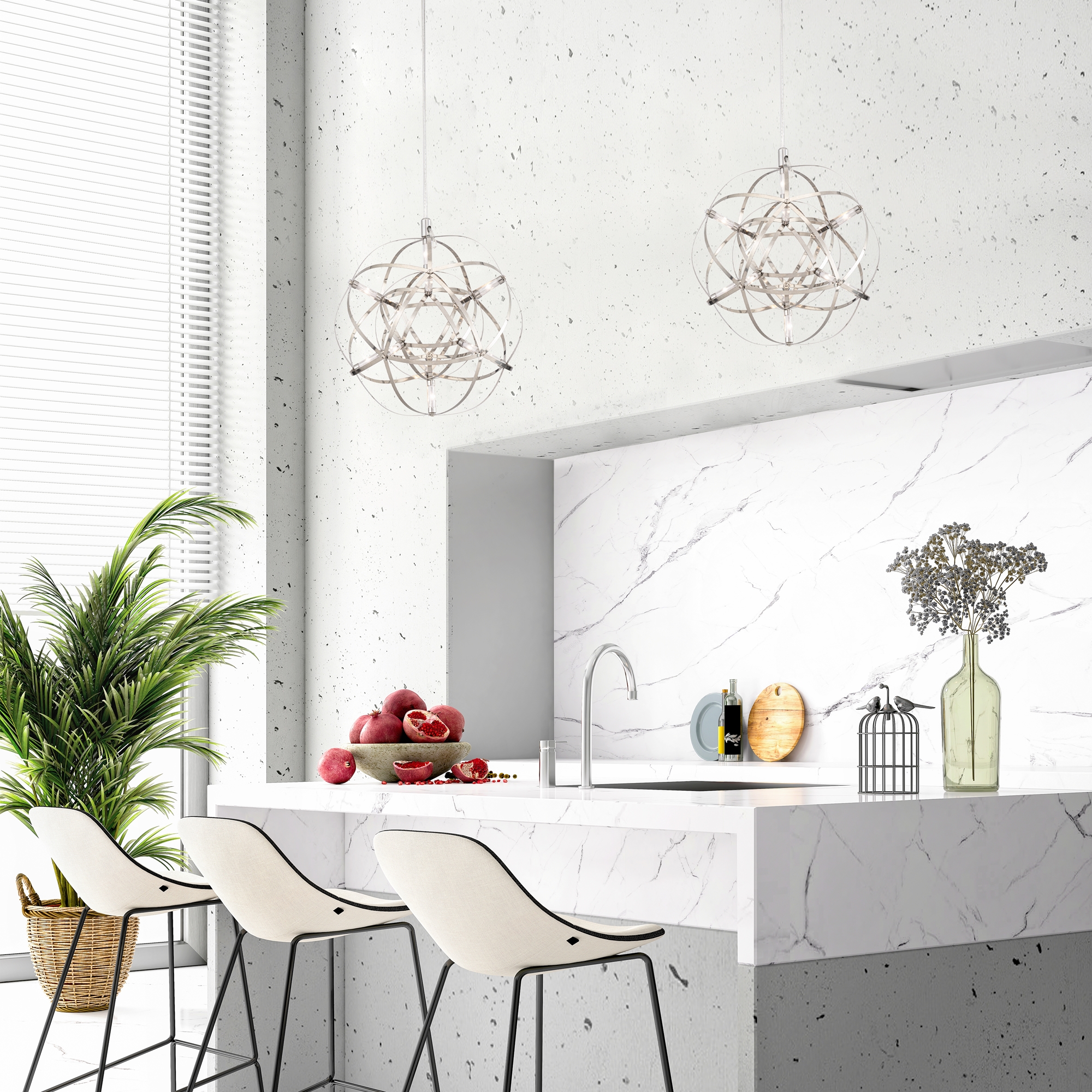 Дополнительная картинка Подвесной светодиодный светильник Freya Amber FR5099PL-L6CH