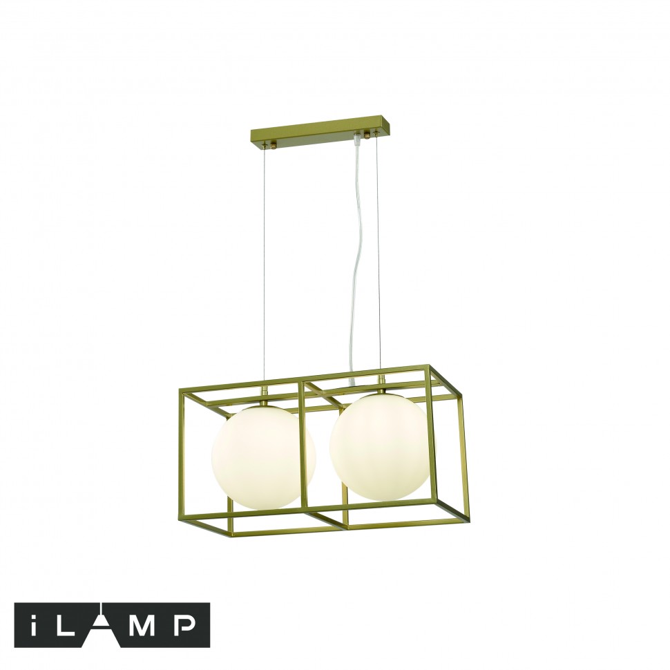 подвесной светильник ilamp golden p2484-2 gold, доставка по Казахстану 