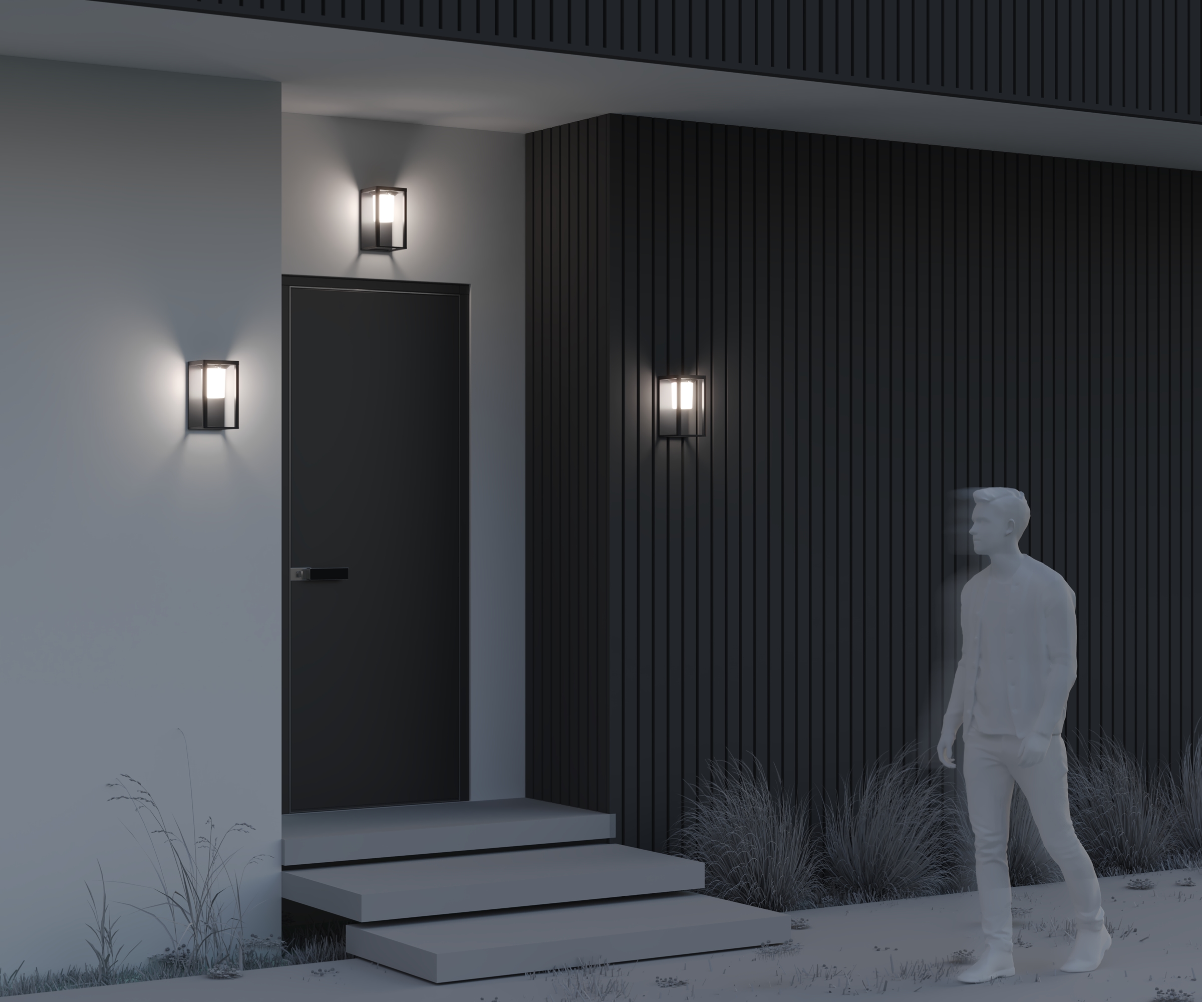 Картинка Настенный светильник (бра) Outdoor OSL457WL-L2GF3K