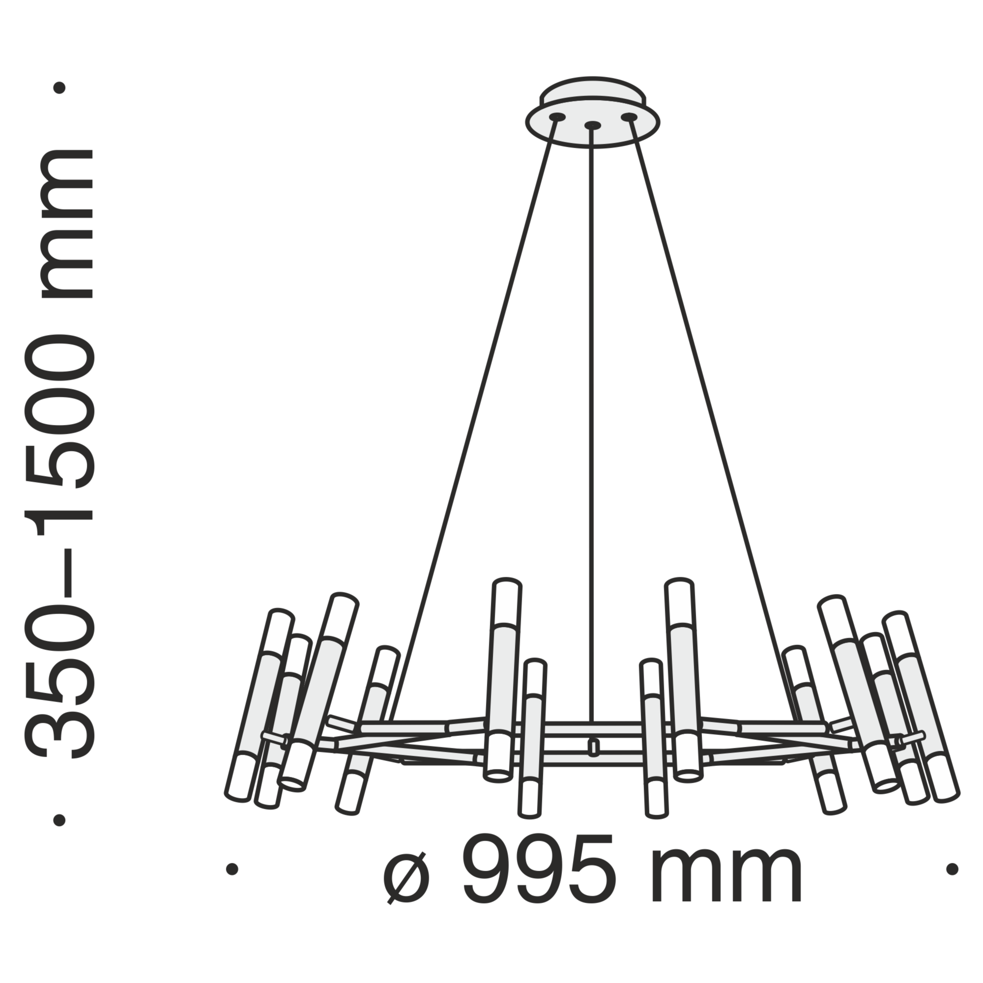 Дополнительная картинка Подвесной светильник Maytoni Vigo MOD031PL-24B