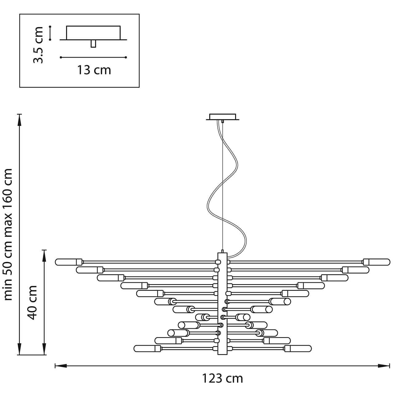 Картинка Подвесной светильник Lightstar Ragno 733247