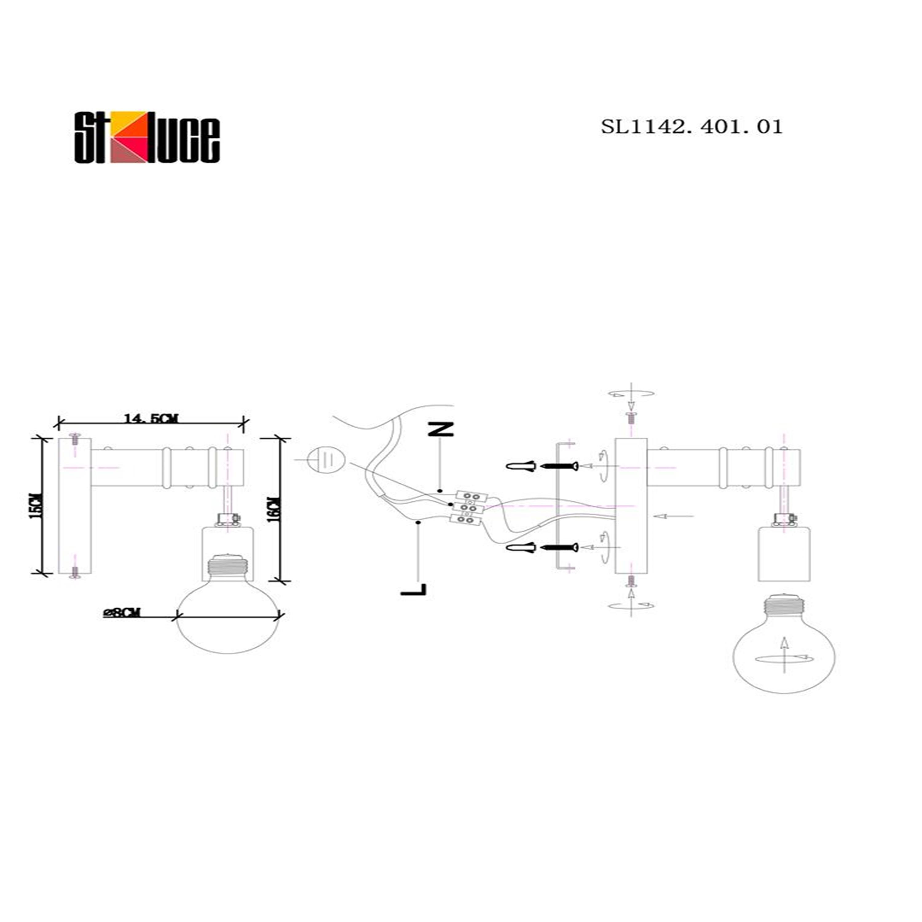 Дополнительная картинка Бра Evoluce Bagetti SL1142.401.01