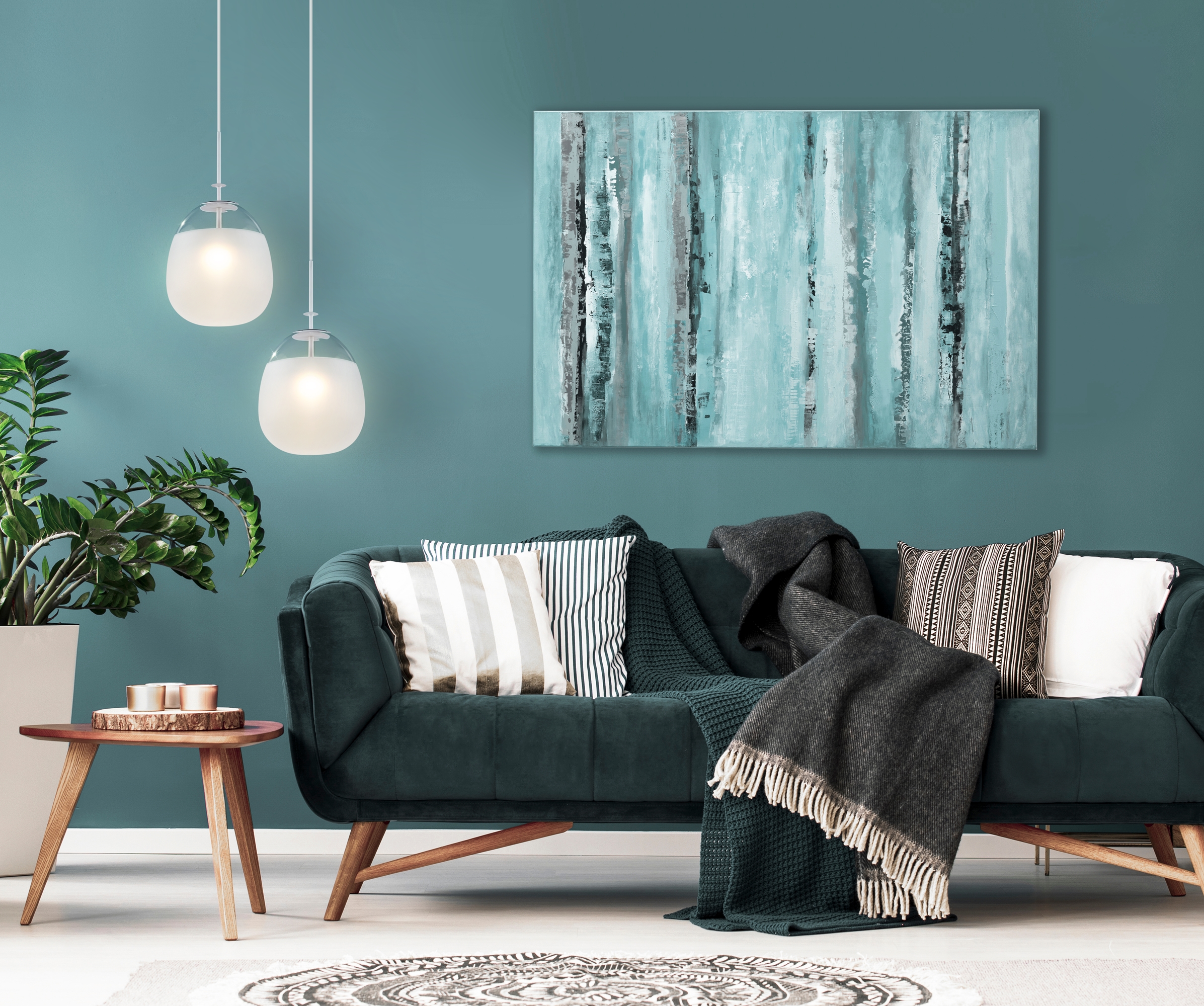 Дополнительная картинка Подвесной светодиодный светильник Maytoni Lune P072PL-L5W3K