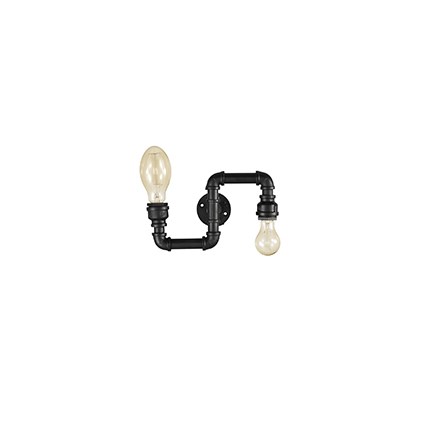 Дополнительная картинка Бра PLUMBER AP2 NERO 136691
