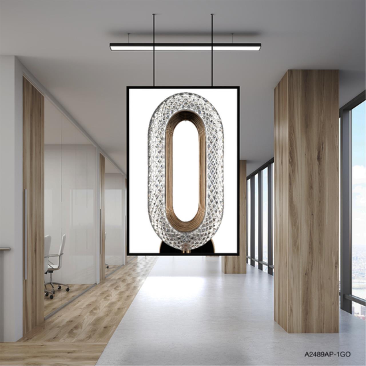 Картинка Настенный светильник Arte Lamp OVALE A2489AP-1GO