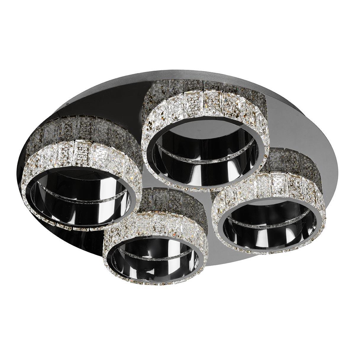 Потолочные Потолочная светодиодная люстра iLedex CRystal ice MX7212-36 CR, доставка по Казахстану 
