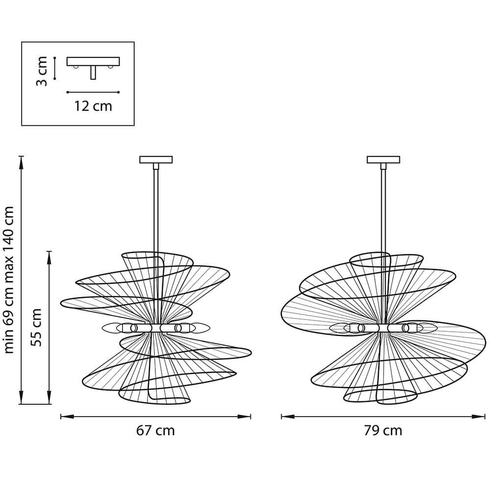 Дополнительная картинка Подвесная люстра Lightstar Zeta 728183