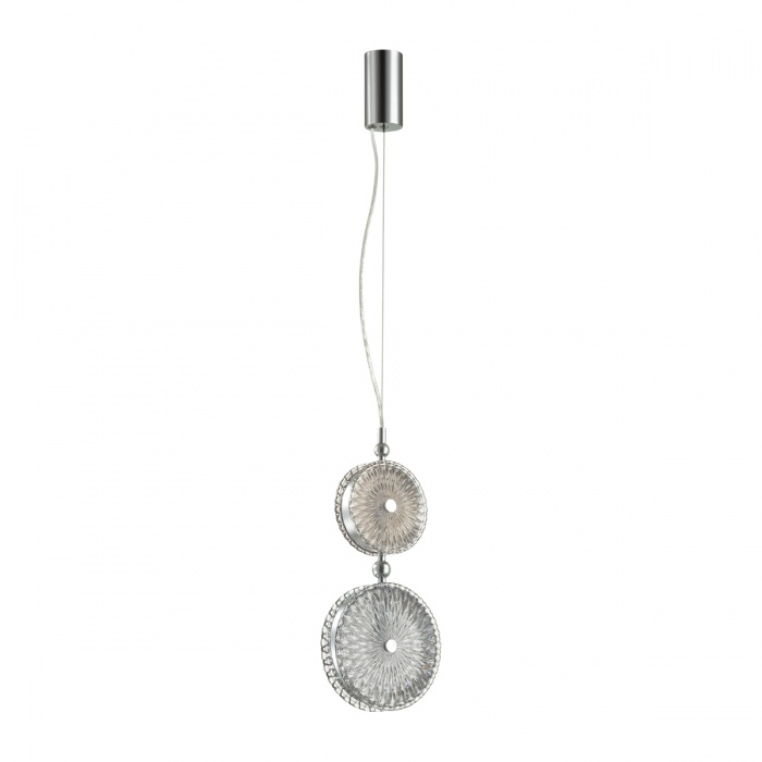 5416/13lc l-vision odl_ex23 10 хром/св.серый/коричневый металл/стекло подвес led 13w 4000k caramella, доставка по Казахстану 