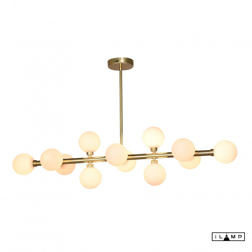 Картинка Подвесной светильник iLamp GOLDEN 712P/12 GOLD&WHITE