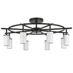 люстры lr718368 люстра rullo 8х50w gu10 черный - белый  571718 - 214436-8, доставка по Казахстану 