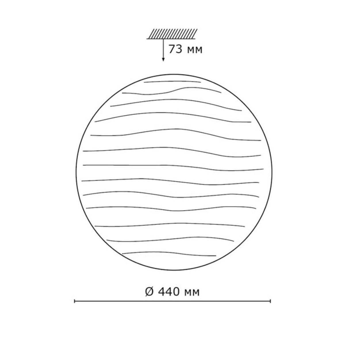 Картинка Настенно-потолочный светодиодный светильник Sonex Pale Wave 2040/DL