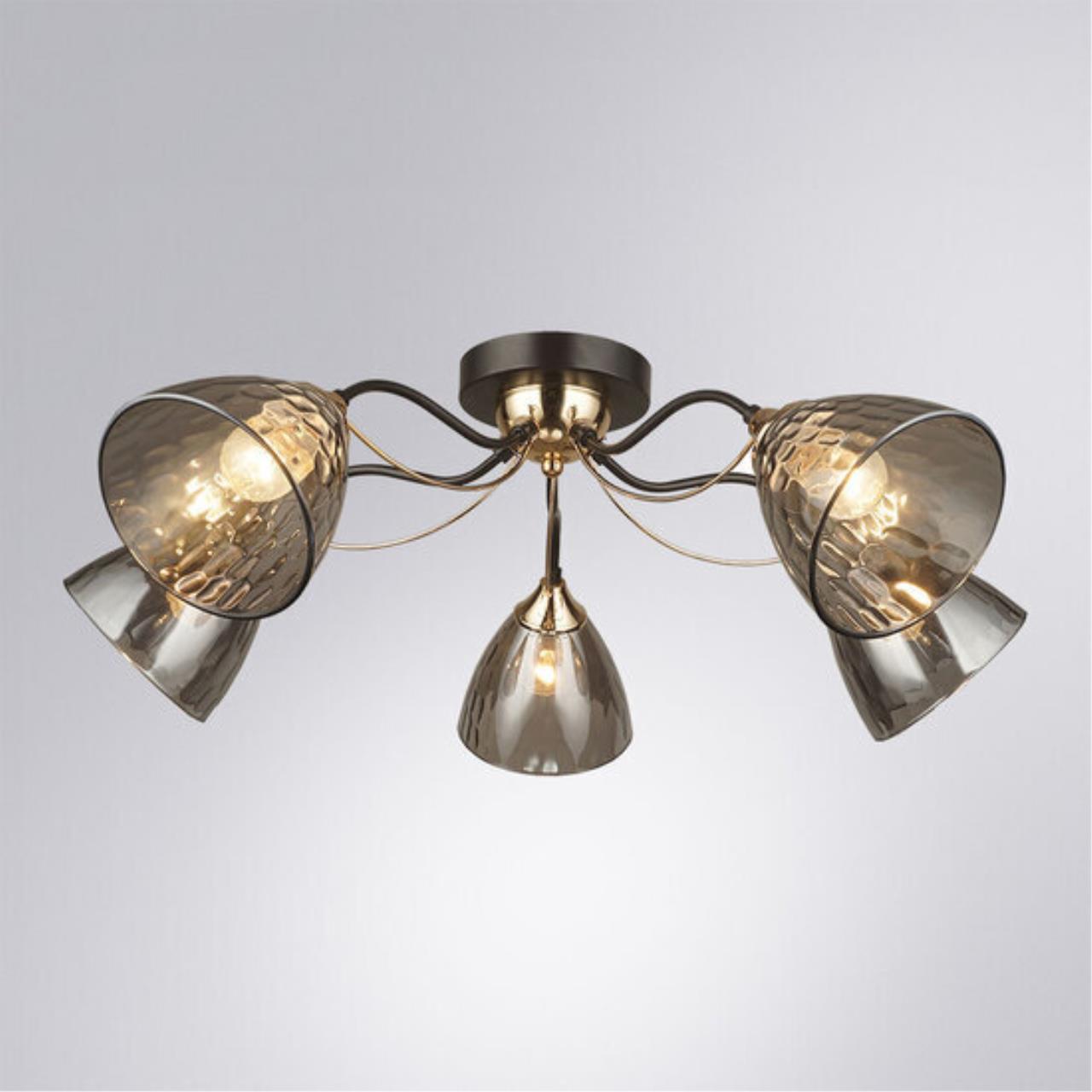 Потолочная люстра Arte Lamp LILY A4366PL-5BK — фото 2