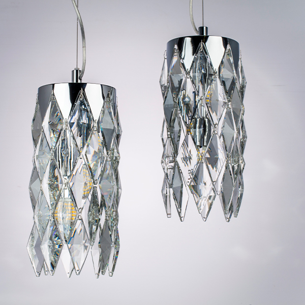 Картинка 722034 Подвесной светильник LIMPIO 3х28W G9 ХРОМ/ПРОЗРАЧНЫЙ