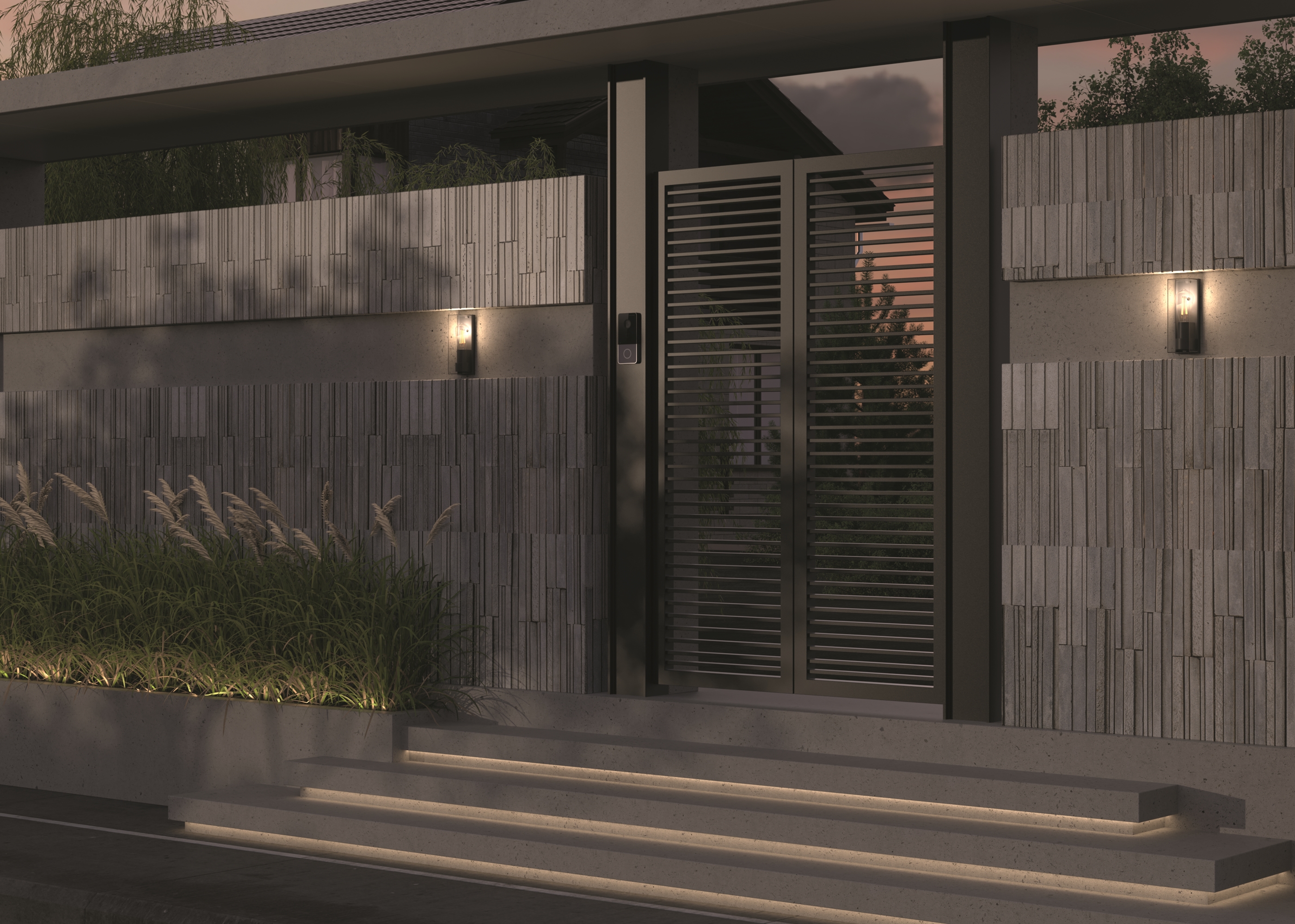 Дополнительная картинка Настенный светильник (бра) Outdoor O450WL-01GF