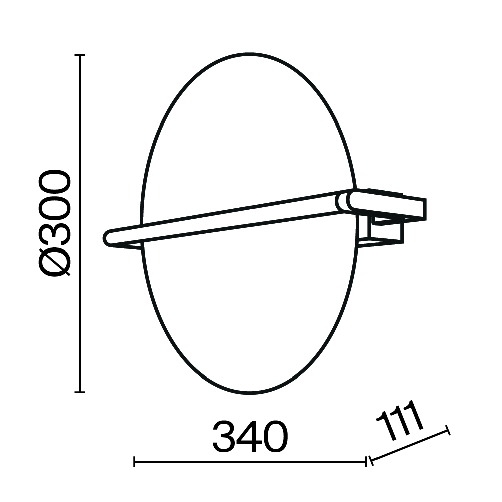 Дополнительная картинка Настенный светильник (бра) Maytoni MOD279WL-L14G3K