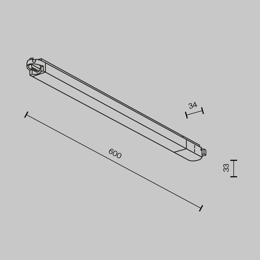 Картинка Трековый светильник Technical TR000-1-24W3K-W