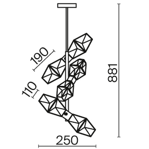купить Подвесной светильник Maytoni MOD325PL-06G1 в Алматы, svet.kz, доставка по Казахстану 