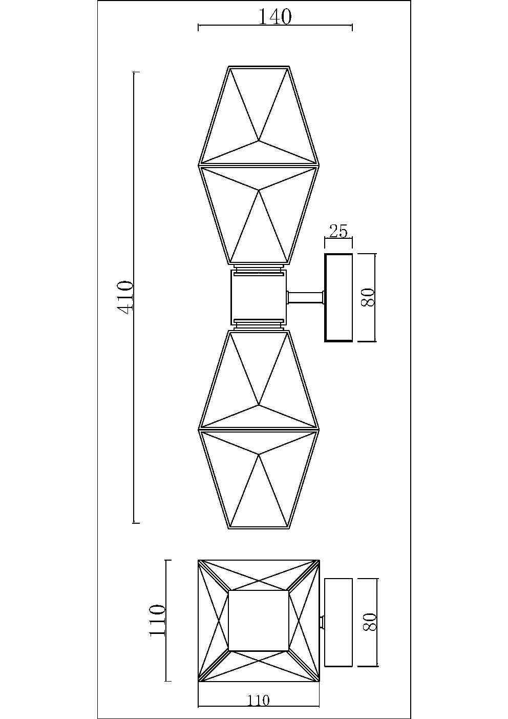 Дополнительная картинка Настенный светильник (бра) Maytoni MOD325WL-02G