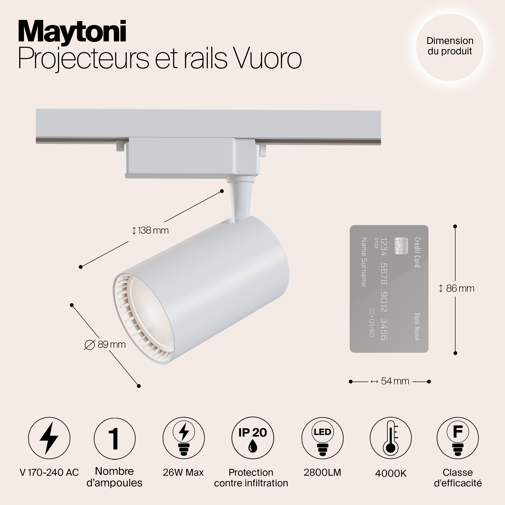 Картинка Трековый светильник Maytoni Technical TR003-1-30W4K-W