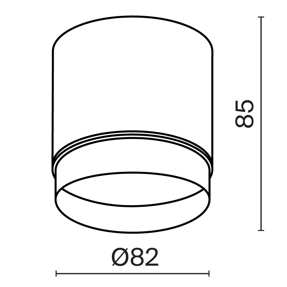 Дополнительная картинка Потолочный светильник Technical C088CL-GX53-W