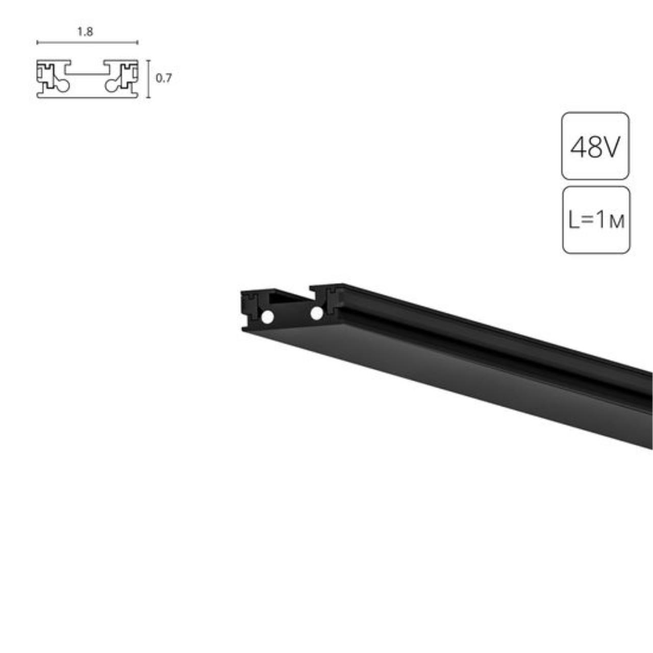 Дополнительная картинка Накладной шинопровод (ТРЕК) 1M Arte Lamp RAPID-ACCESSORIES A613106
