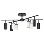 люстры lr728374364 люстра rullo 8х50w gu10 черный - белый  571728 - 214437-4 - 214436-4, доставка по Казахстану 