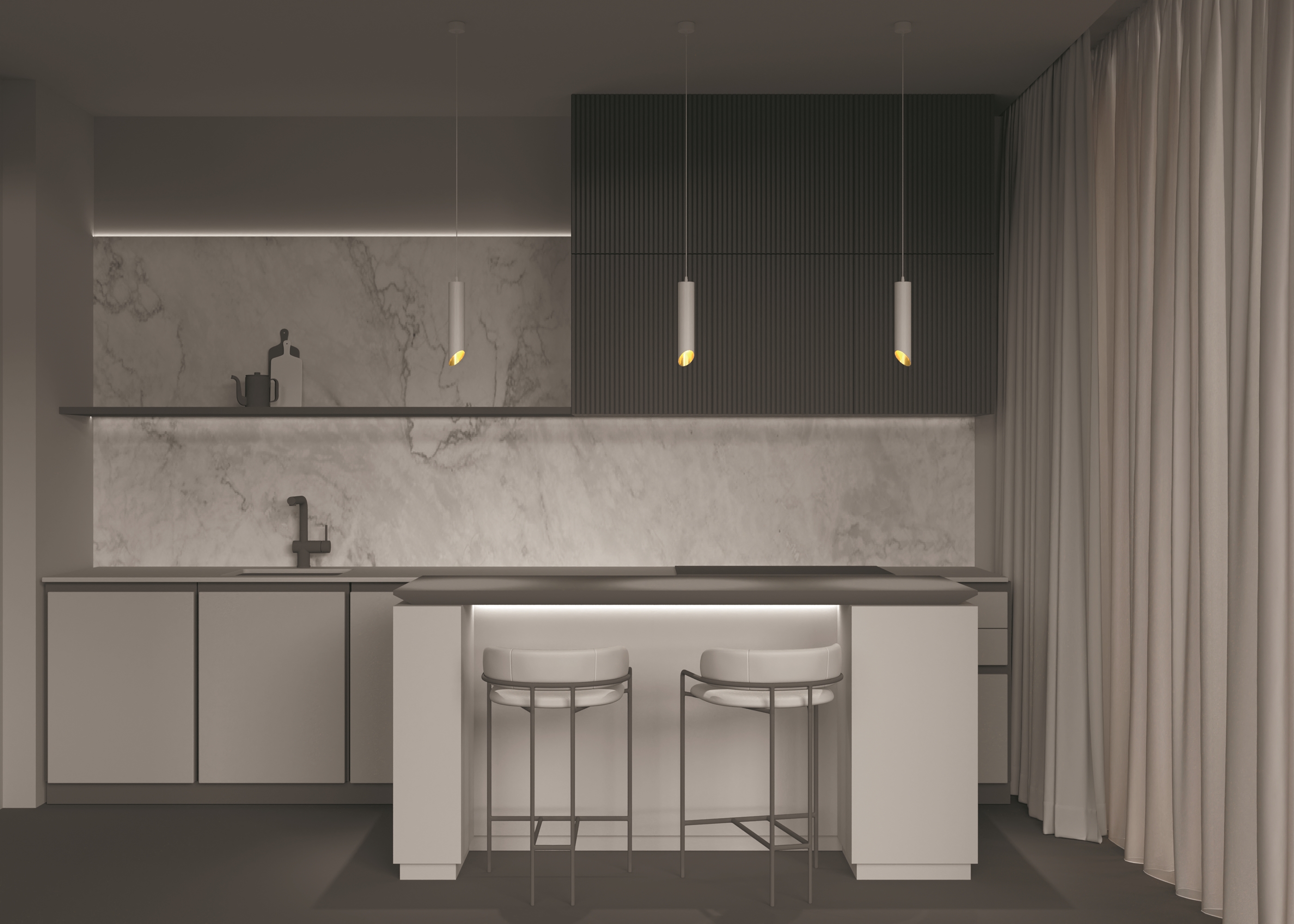 Дополнительная картинка Подвесной светильник Technical P044PL-01-40GU10-W