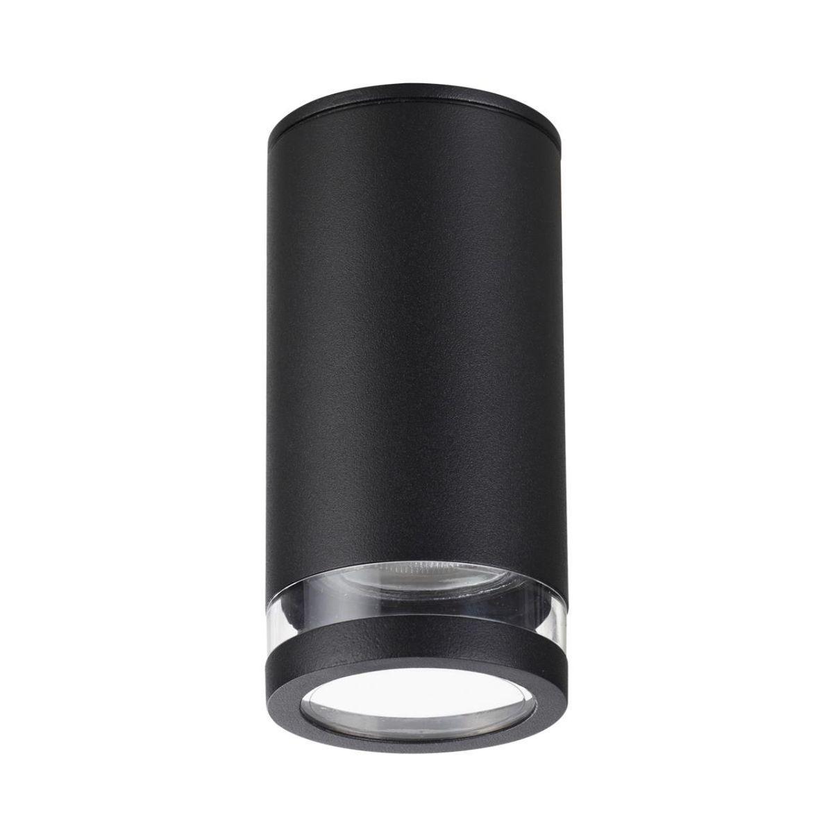 Картинка 6605/1C HIGHTECH ODL23 563 черный/металл/пвх стойкий к УФ излучению Потолочный св-к IP65 LED GU10 7W MOTTO