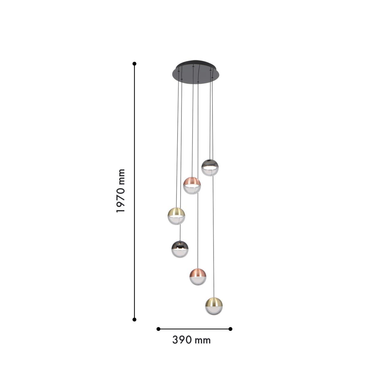 Дополнительная картинка Подвесной светильник Luna 4371-6P