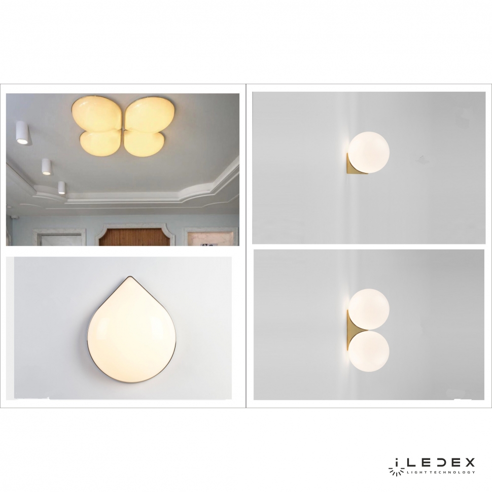 Настенный светильник iLedex Omega 6008W-18W-3000K WHITE&GOLD 6008W-18W-3000K WH-GL, фото 7