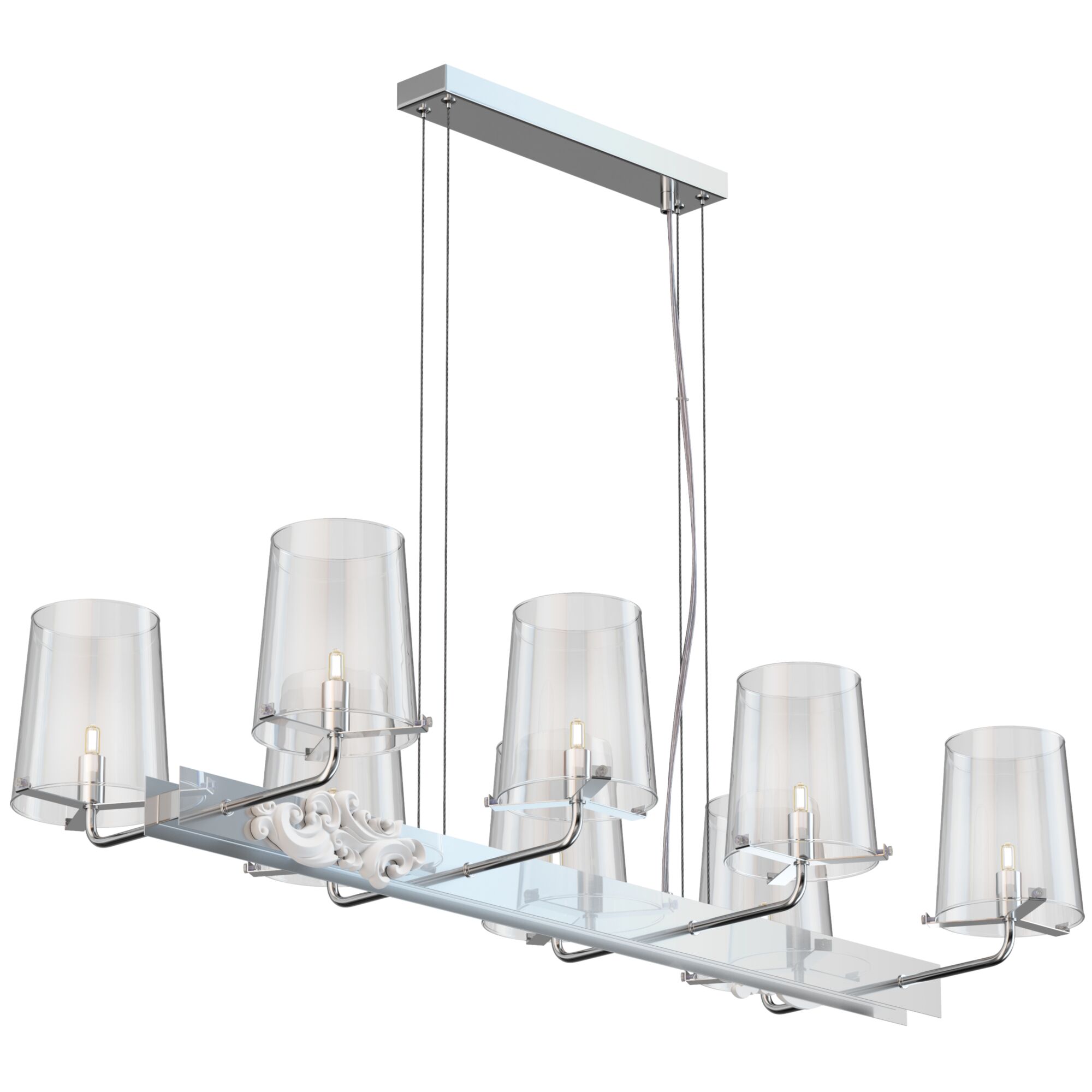 Дополнительная картинка Подвесная люстра Maytoni Landmark MOD040PL-08CH